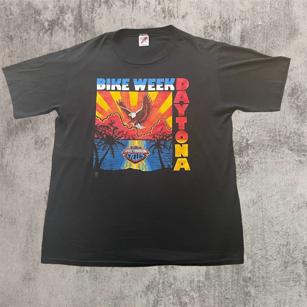 Harley Davidson 90s single stitch Daytona bike week t shirt sz xl